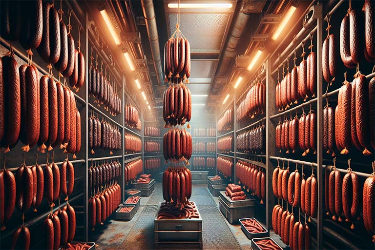 Озонирование камер созревания сыров и колбас