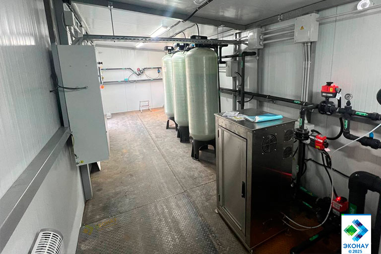 Станция озоно-сорбционной очистки воды изнутри