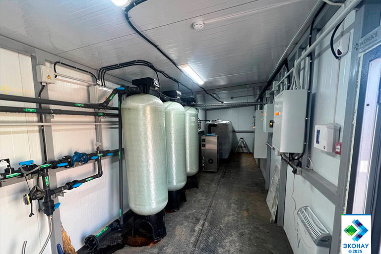 Как выглядит блочно-модульная станция очистки воды с озонатором