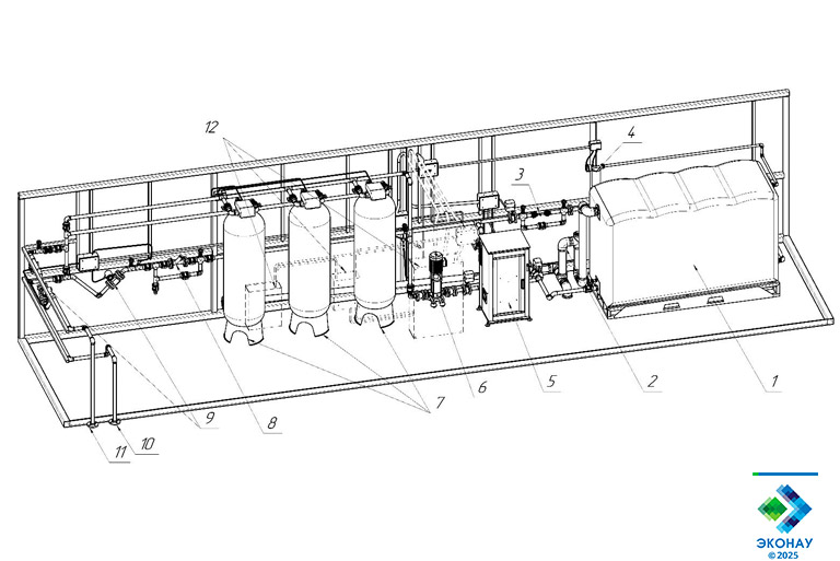 Рабочие чертежи станции озоновой очистки воды
