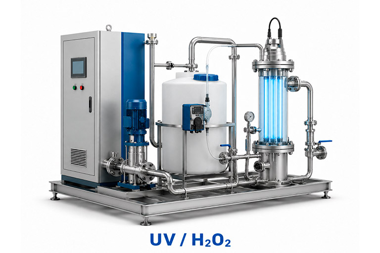 UV+H2O2 ультрафиолет и перекись водорода дозирование